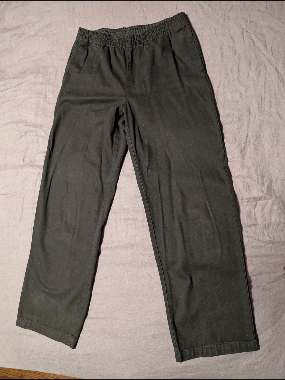TNA Christie Pant In GD Black M Elastic-Waist Cargo Pants